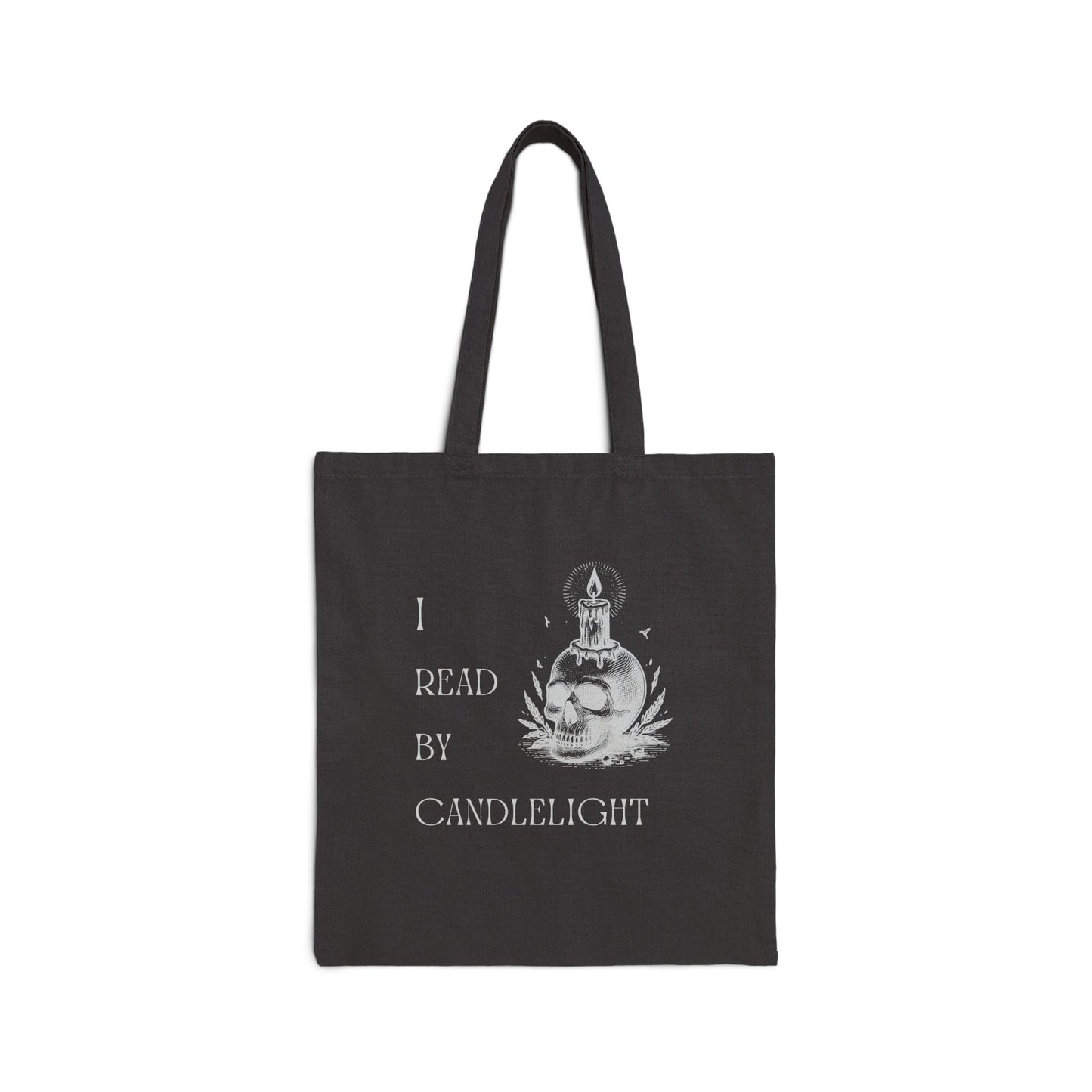 I Read By Candlelight Canvas Tote Bag.