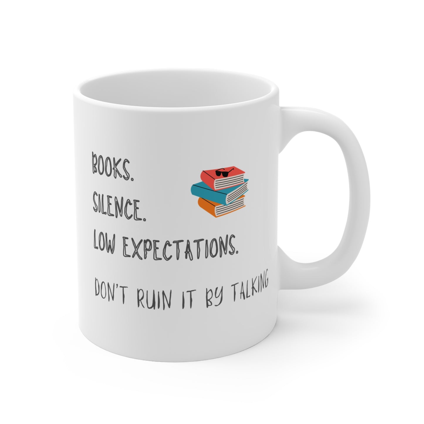 Book Lover Mug - 11oz mug for Misanthropic Coffee Lovers