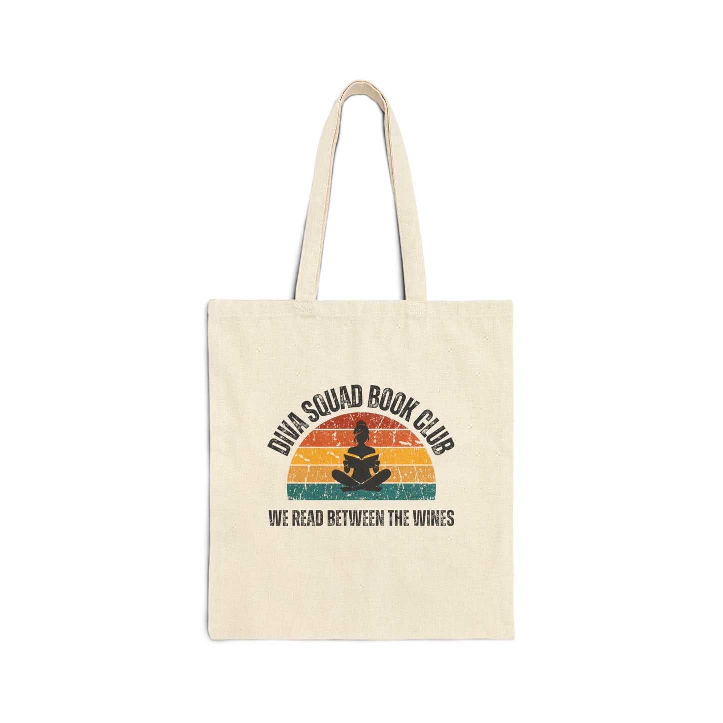 Read Between the Wines. Canvas Tote Bag