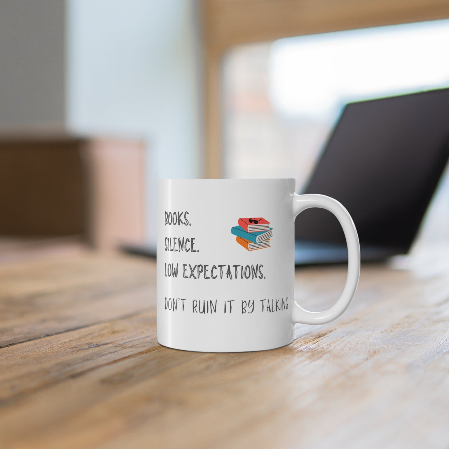 Book Lover Mug - 11oz mug for Misanthropic Coffee Lovers