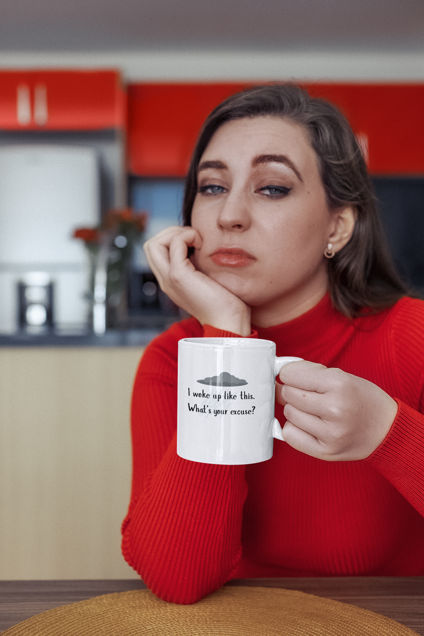 Snarky Coffee Mug – "I Woke Up Like This"