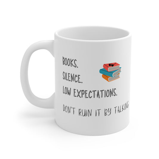 Book Lover Mug - 11oz mug for Misanthropic Coffee Lovers